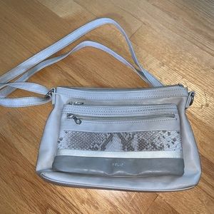 Relic grey and snake skin purse
